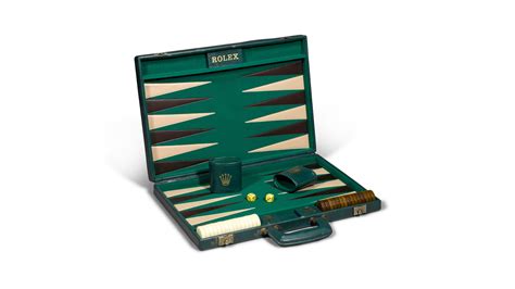 Vintage Rolex Backgammon Set for Watch Collectors 